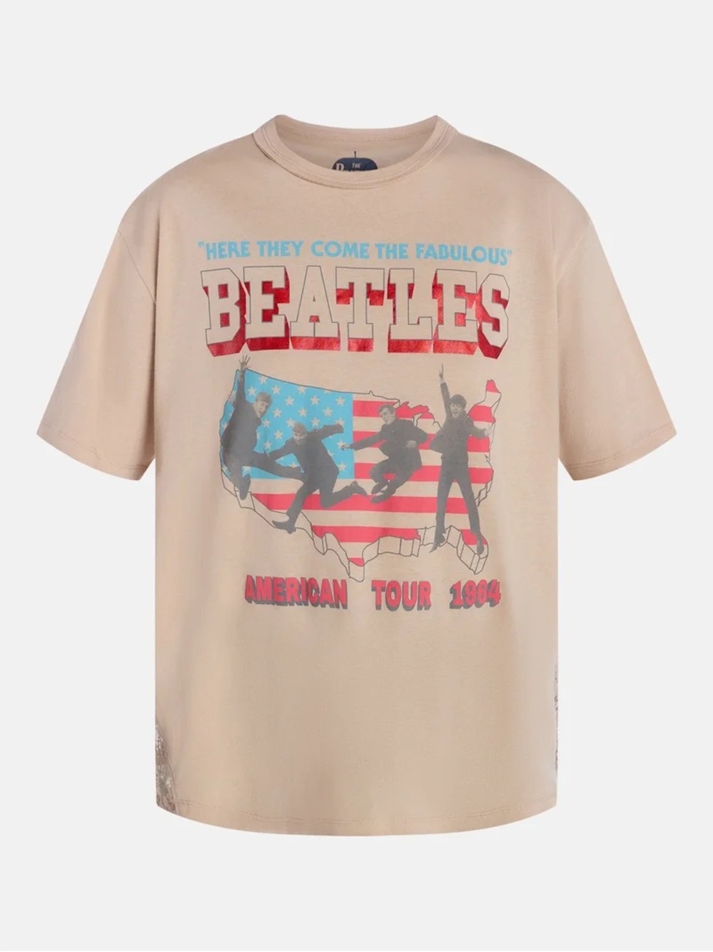 The Beatles Women's Beige American Tour Graphic Tee